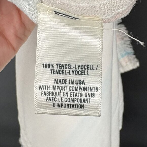 Cloth & Stone Womens Sleeveless Striped Dress S Pastel Blue & Pink Button Accent - Picture 7 of 13